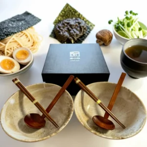 Zestaw do zupy Ramen z pałeczkami i łyżką EDO Japan