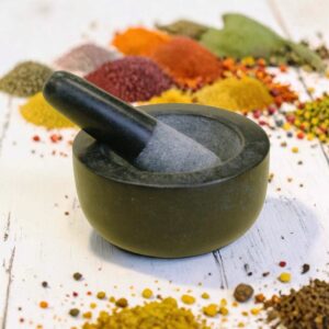 Moździerz kamienny granitowy 13cm