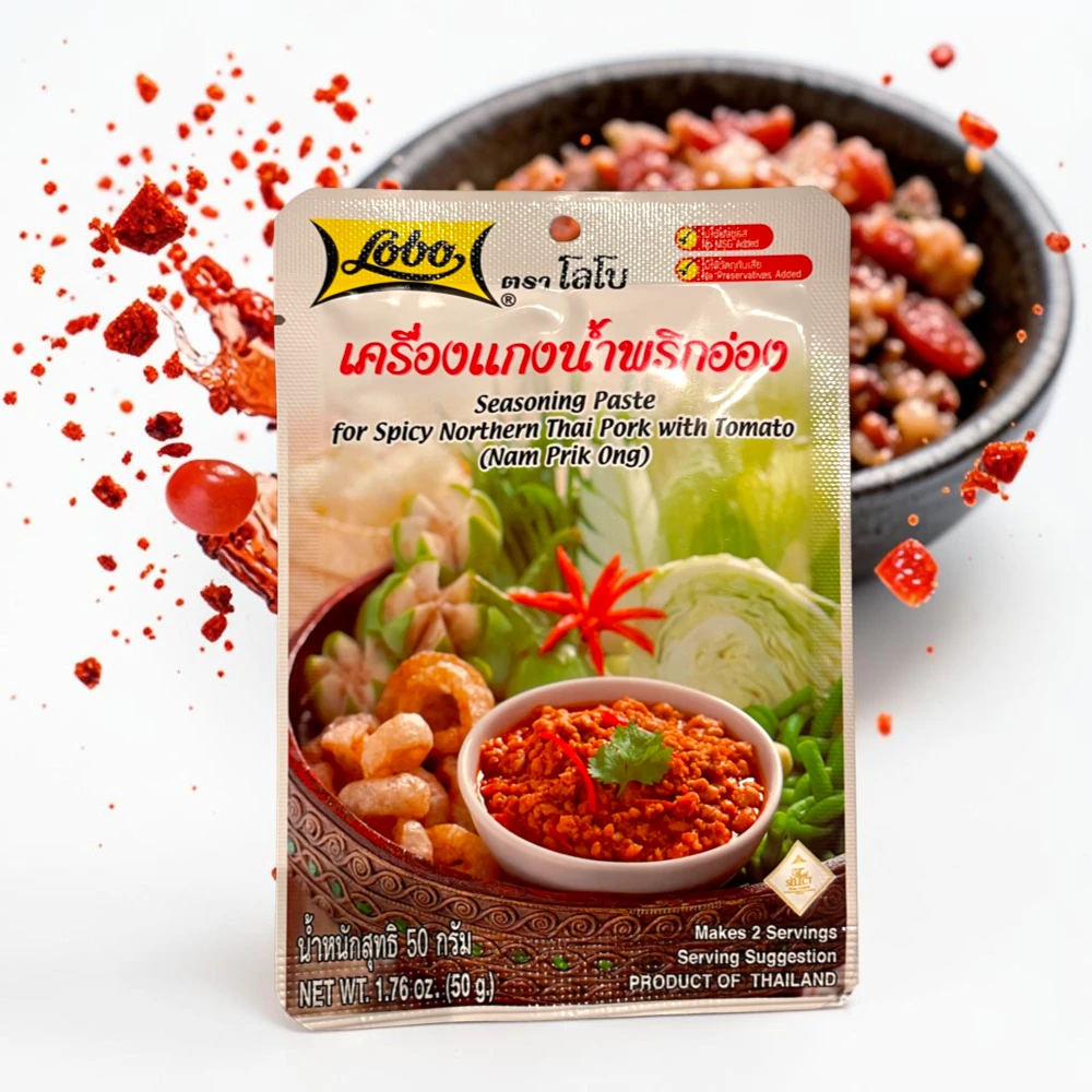 Pasta przyprawowa do tajskiej wieprzowiny Nam Prik Ong 50g LOBO