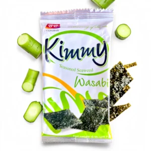 Nori chrupiące o smaku wasabi KIM NORI 2,7g