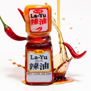 Olej sezamowy chili La Yu S&B 33ml Wyprzedaż! -40%