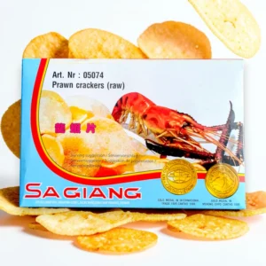 Prażynki chipsy krewetkowe 220g Sagiang