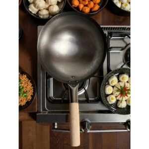 Patelnia wok ze stali węglowej 13cali (33cm)