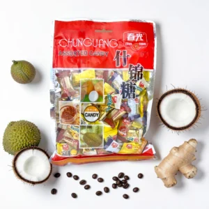 Cukierki orientalne mix (durian, kokos, kawa, imbir) 300g