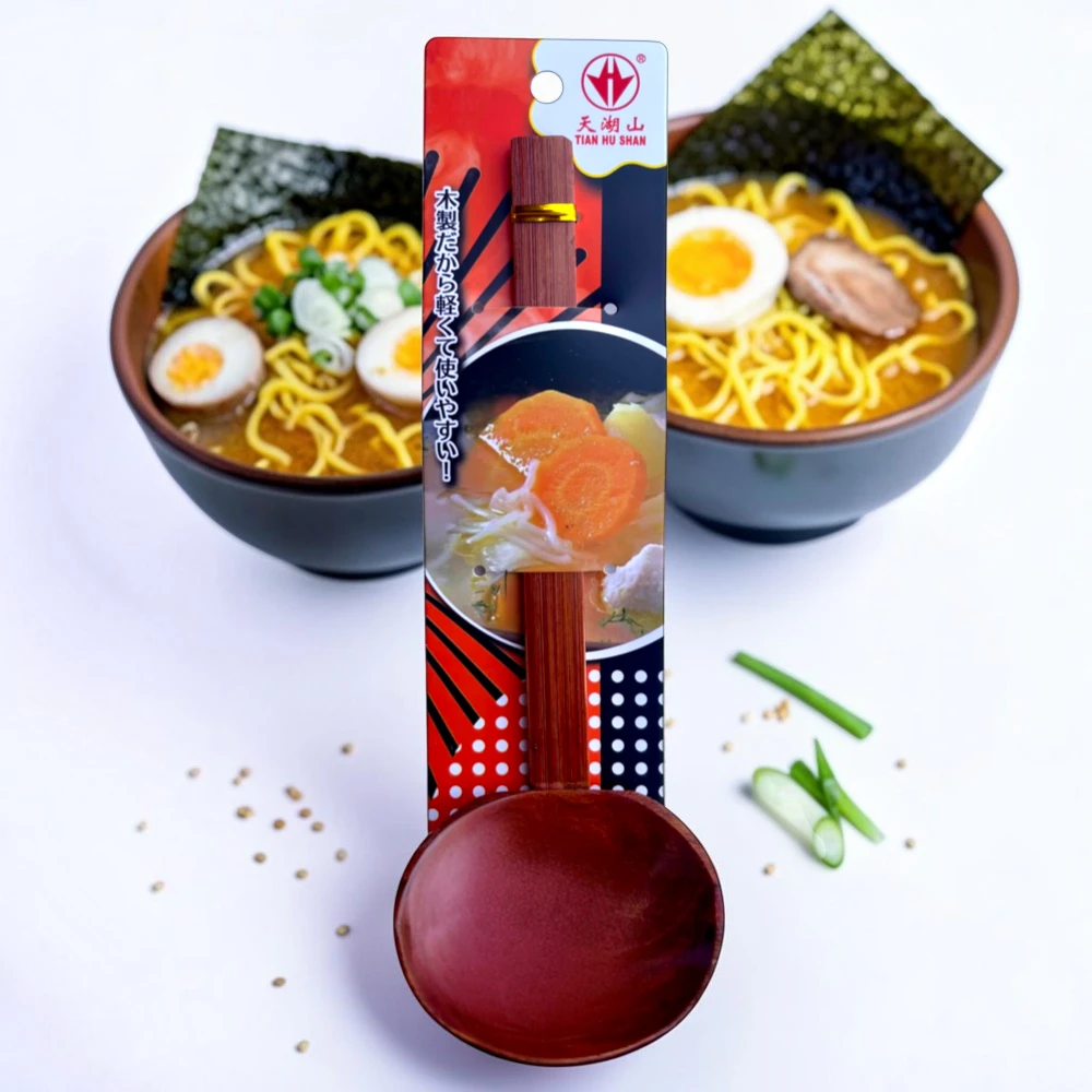 Łyżka do zupy Ramen bambusowa