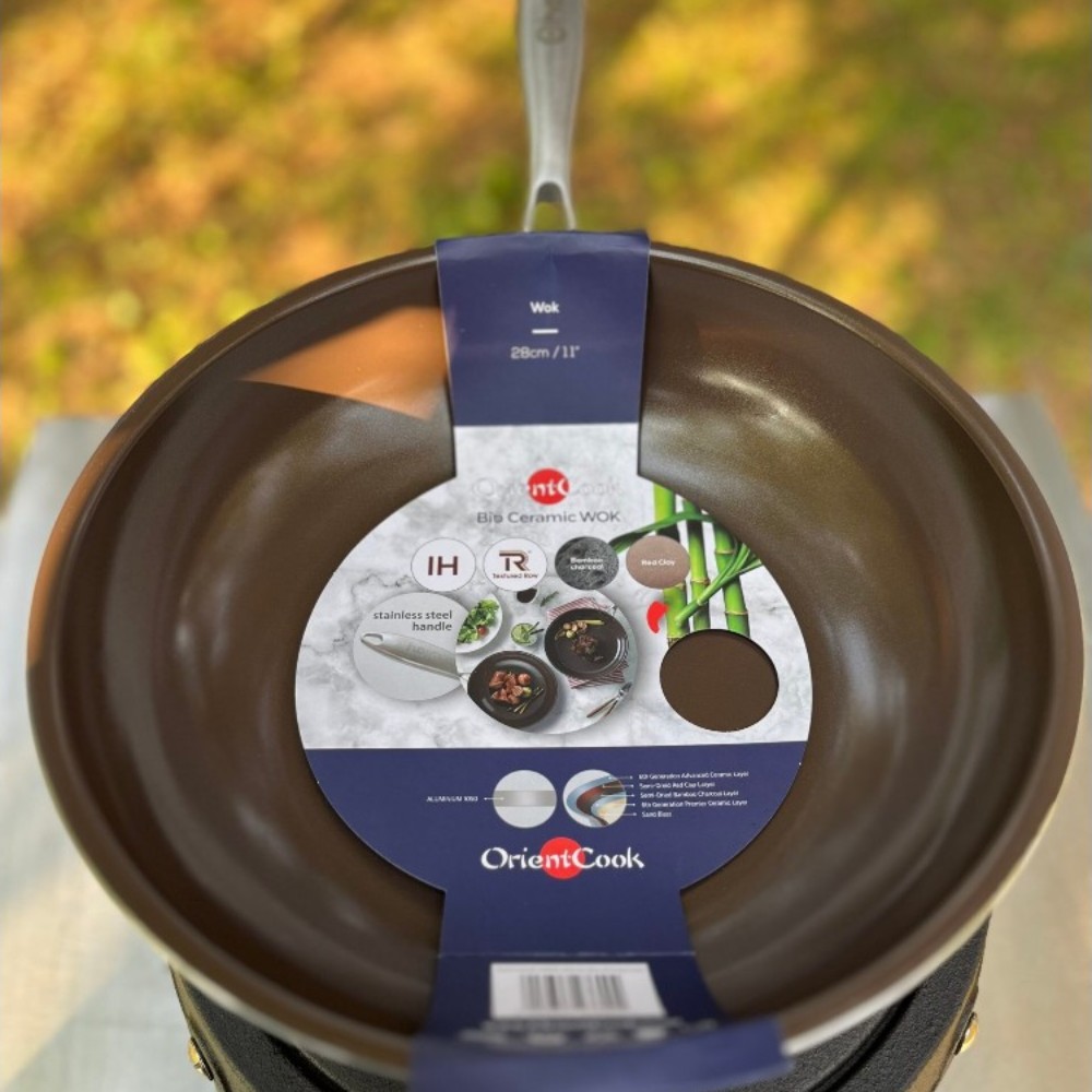 Wok z bio powłoką ceramiczną Orient Cook 28cm Indukcja! - obrazek 3
