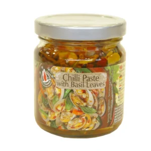 Pasta chili z liśćmi bazylii i czosnkiem 180g Flying Goose