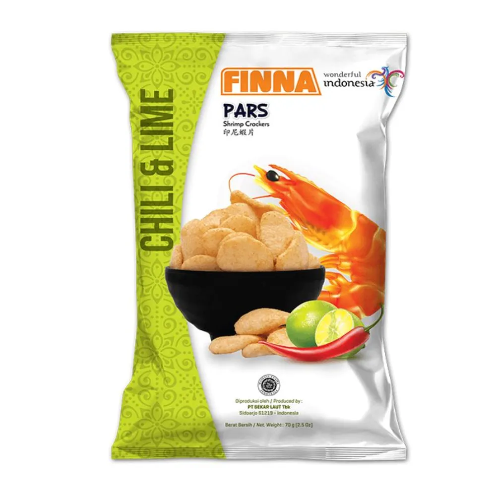 Prażynki krewetkowe z chili i limonką 70g