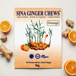 Cukierki imbirowe z pomarańczą SINA 56g